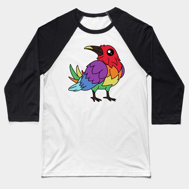 DBD Pride Crow Baseball T-Shirt by SentABearToSpace 